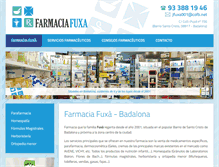 Tablet Screenshot of farmaciafuxa.com